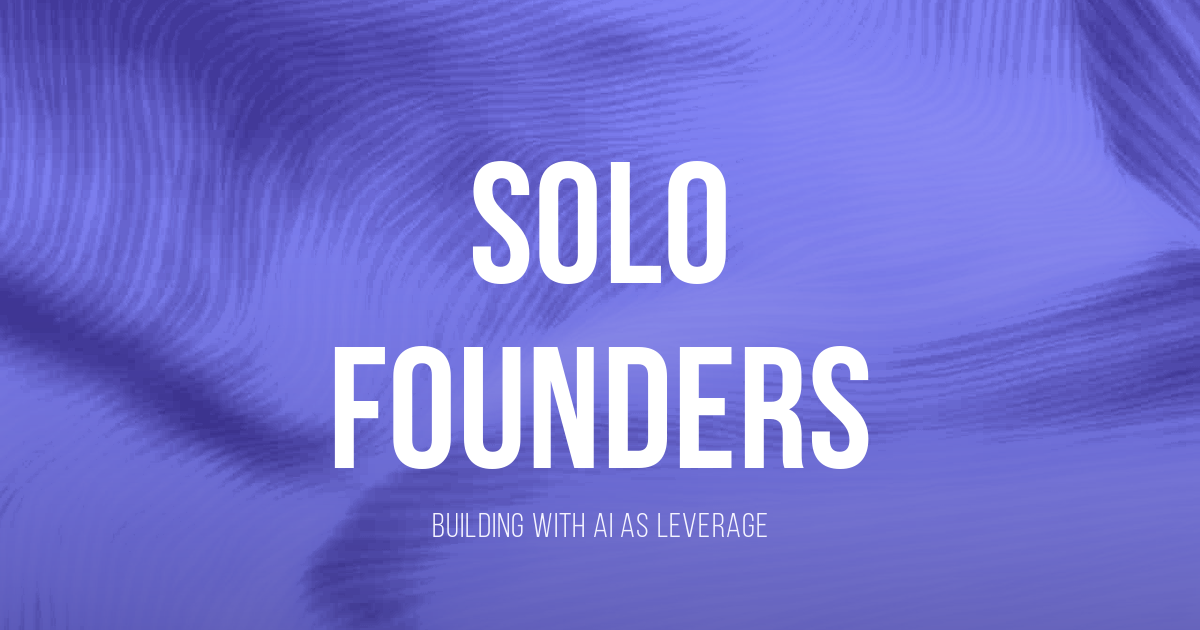 Innovation SWAT — solo-founders
